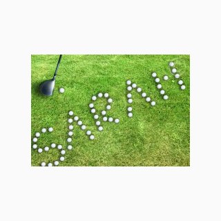 17 Golf Balls Signature on Field