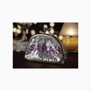 Silver Sequin Purse