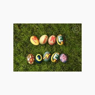 Easter Eggs on Grass