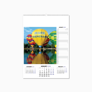 Personalised Large 12 Page Wall Calendar