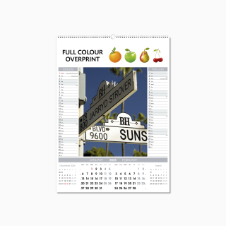 Personalised Large 6 Page Wall Calendar