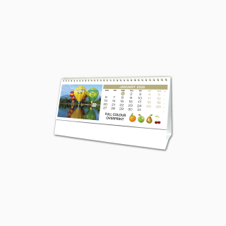 Personalised Landscape Desk Calendar - Date Block