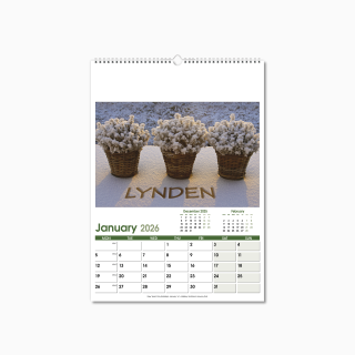 Personalised Medium 12 Page Wall Calendar