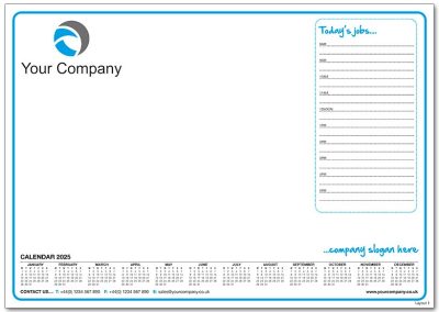 Template 1 with Calendar and Today's Jobs