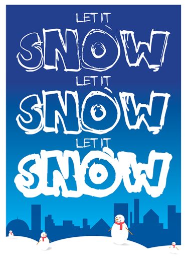 1627 - Let it Snow Branded Christmas Card