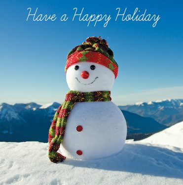 1654 - Happy Snowman Branded Christmas Card